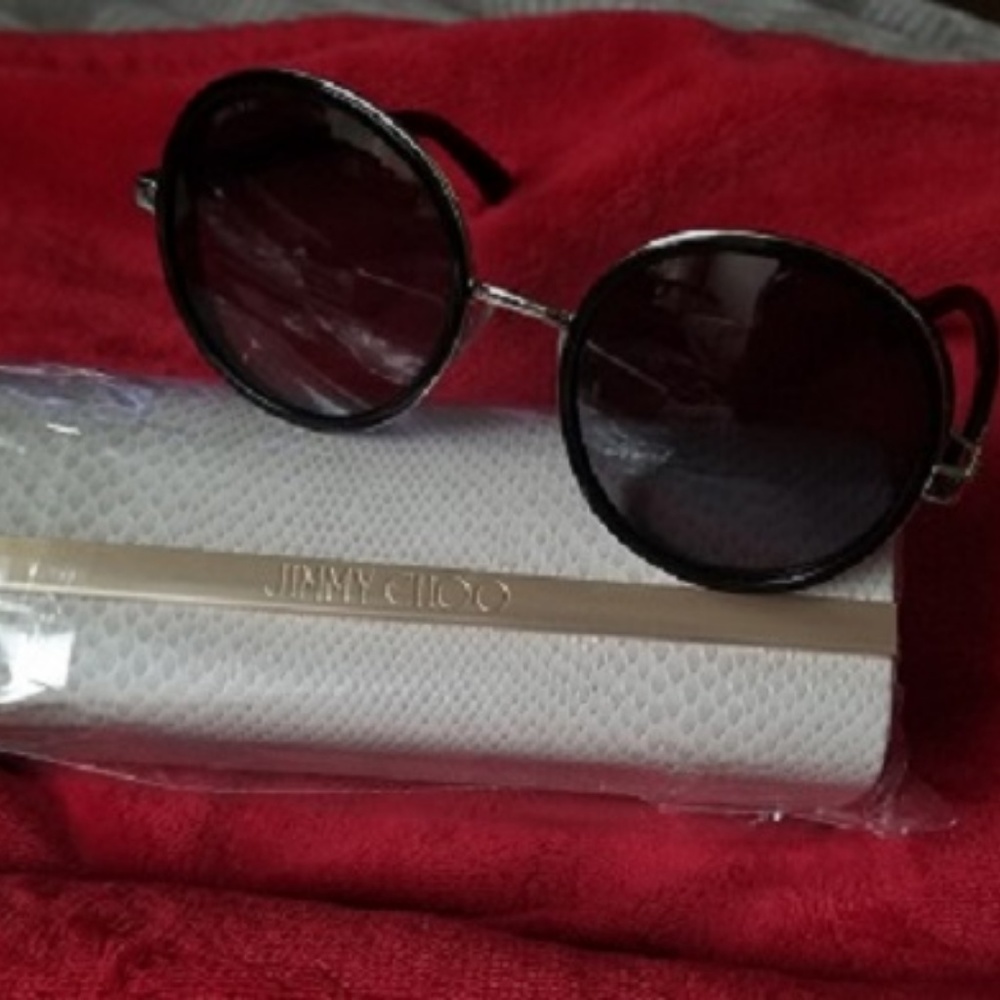 Jimmy Choo - Andie Crystal Round Sunglasses